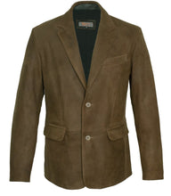 Load image into Gallery viewer, Remy Men’s Leather Two Button Blazer

